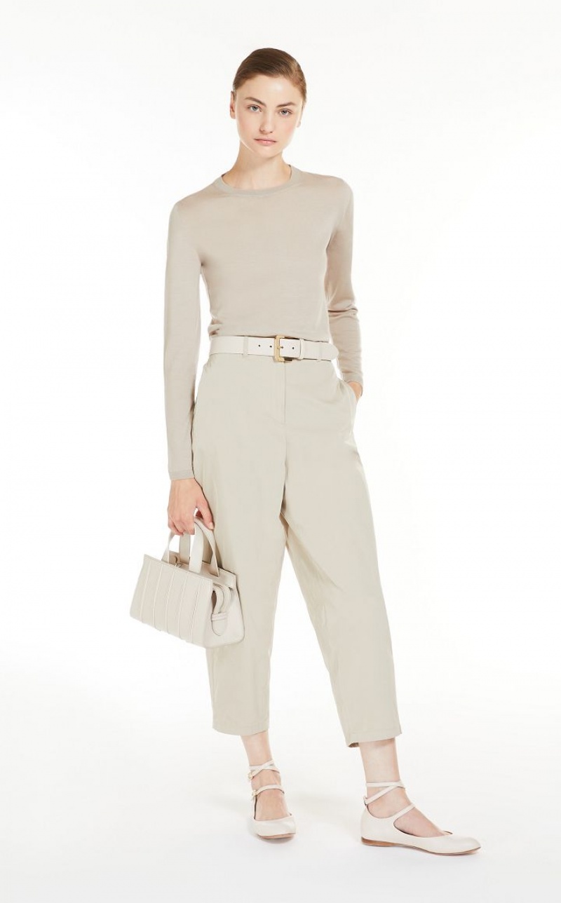 MaxMara Lightweight Wool Knitwear SAND | MMR593436