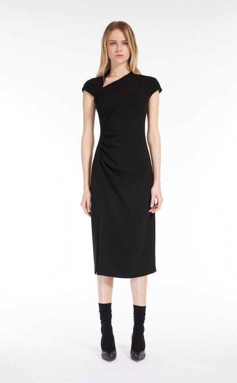 MaxMara Long Cady Dresses BLACK | MMR593409