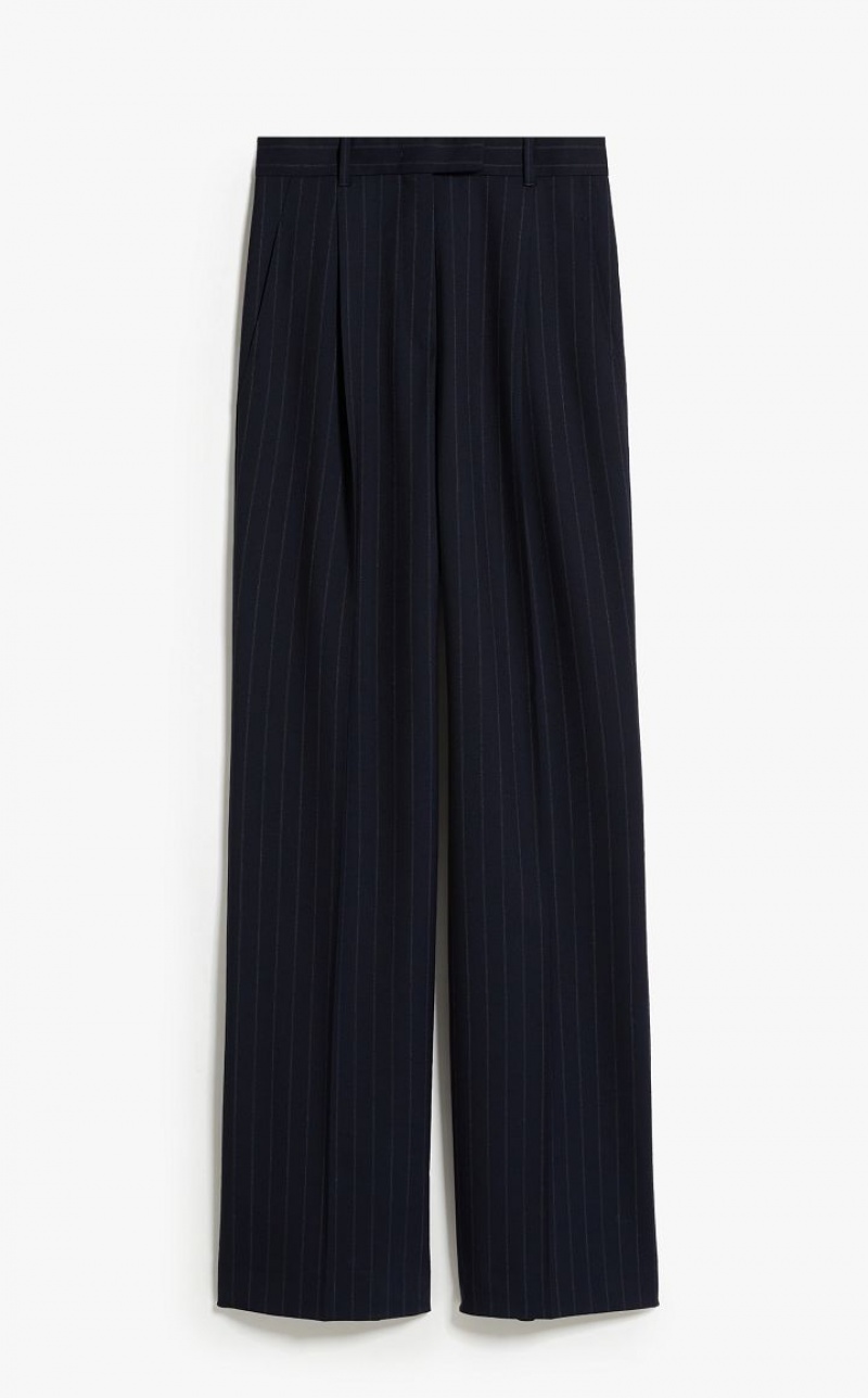 MaxMara Long Pinstripe Gabardine Suit NAVY | MMR593506