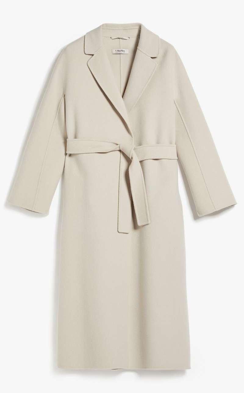 MaxMara Long Wool Coats ECRU | MMR593908