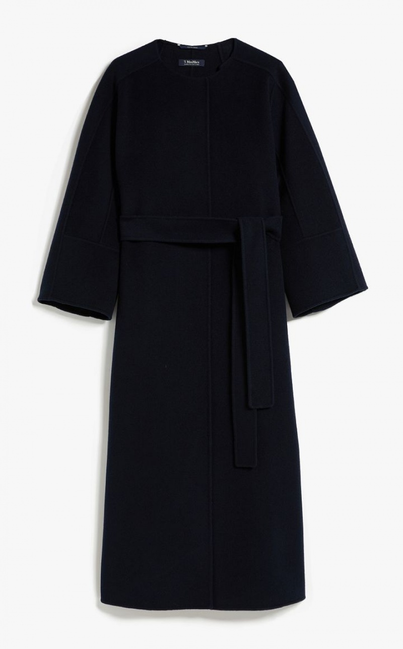 MaxMara Long Wool Coats MIDNIGHTBLUE | MMR593897