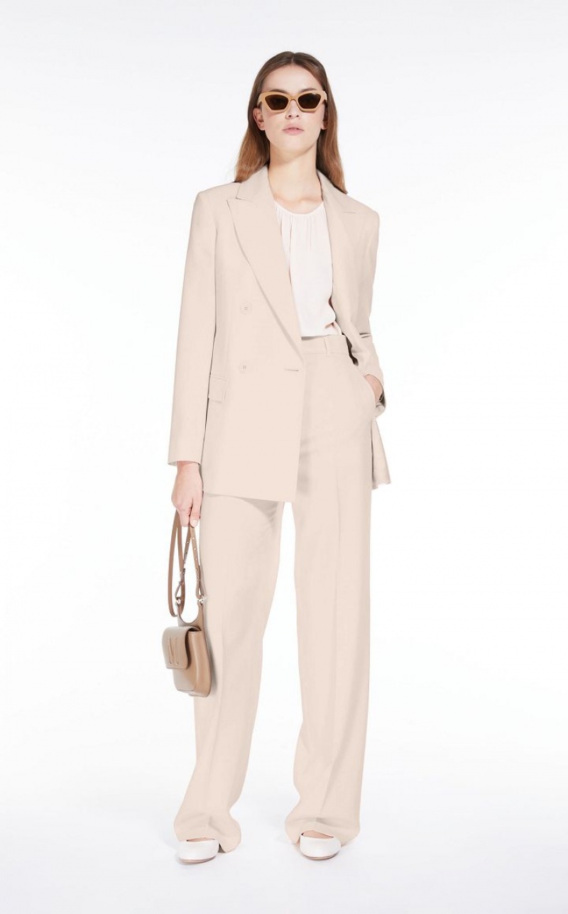 MaxMara Long Wool Crepe Suit POWDER | MMR593526