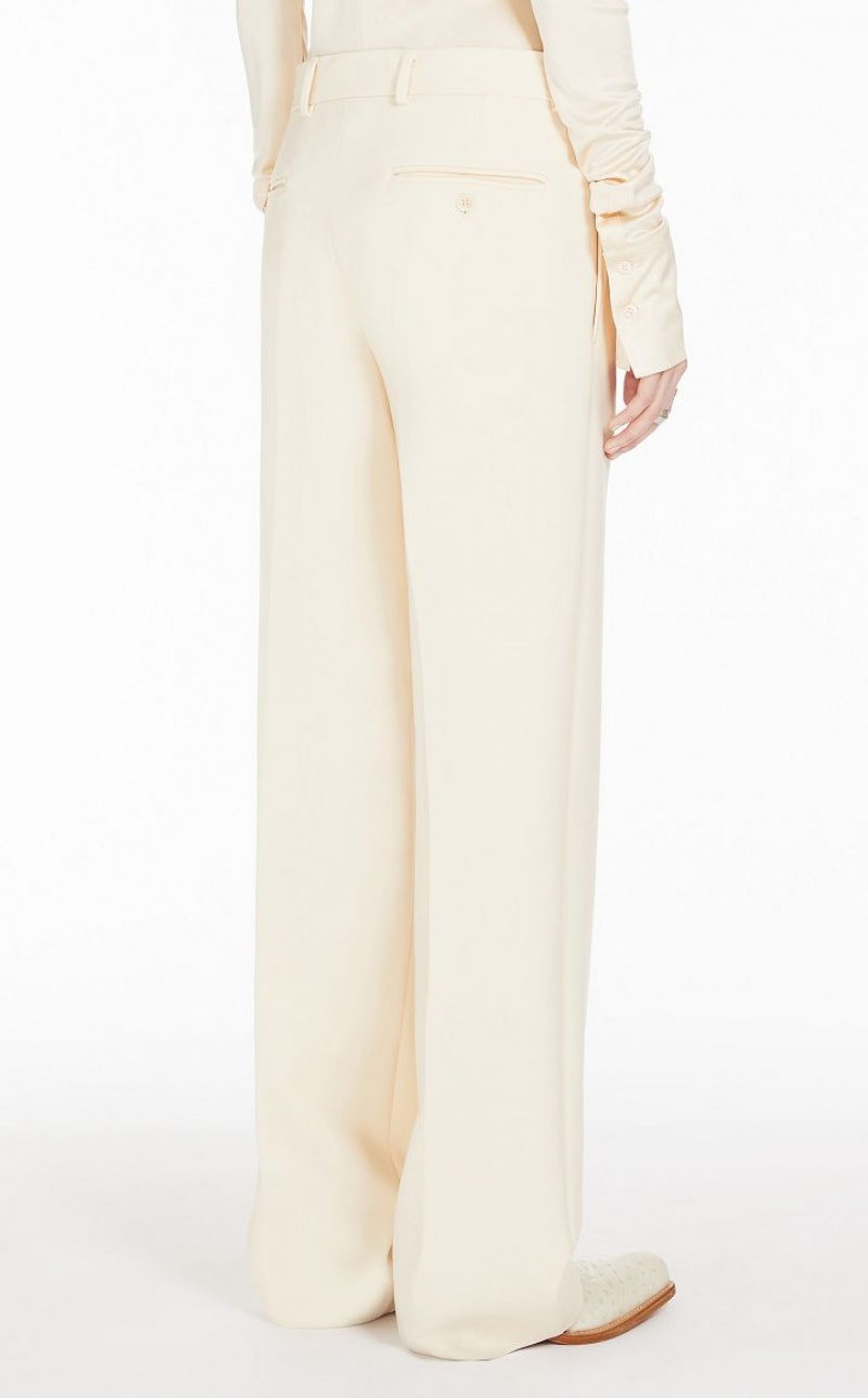 MaxMara Low-rise Boyfriend Trousers IVORY | MMR593768