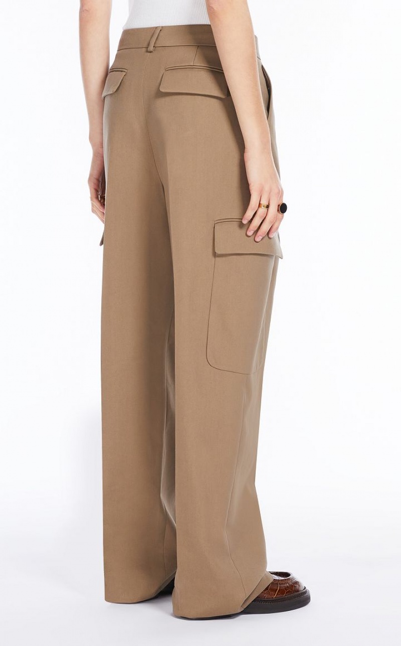 MaxMara Low-rise Cargo Trousers BEIGE | MMR593779