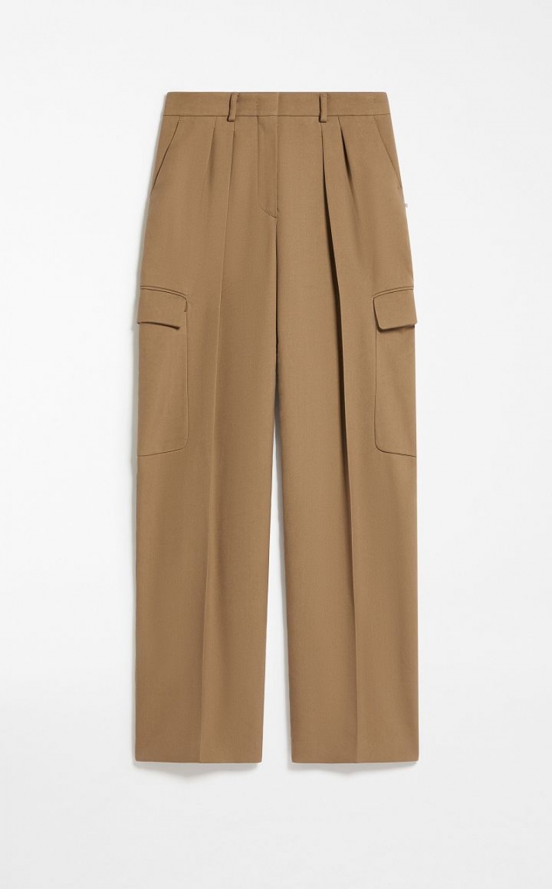 MaxMara Low-rise Cargo Trousers BEIGE | MMR593779