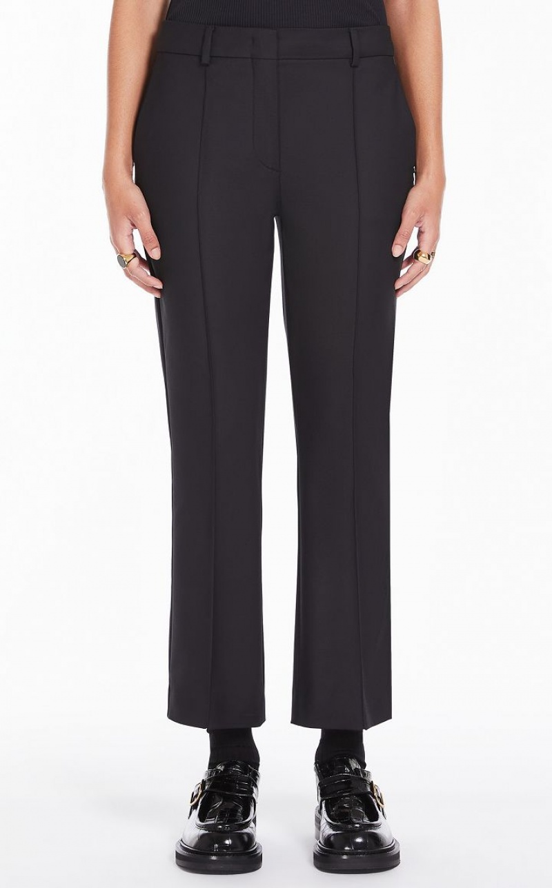 MaxMara Low-rise Flared Trousers BLACK | MMR593748