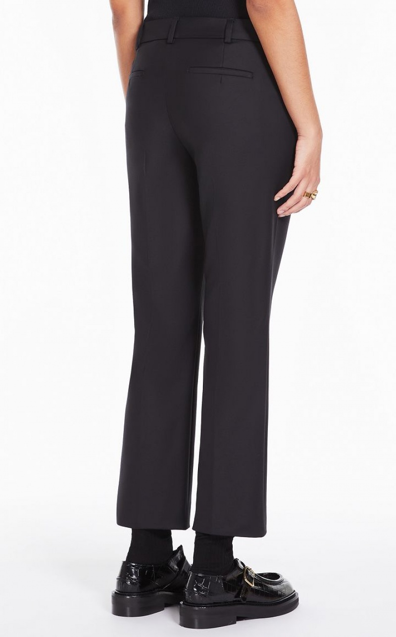 MaxMara Low-rise Flared Trousers BLACK | MMR593748