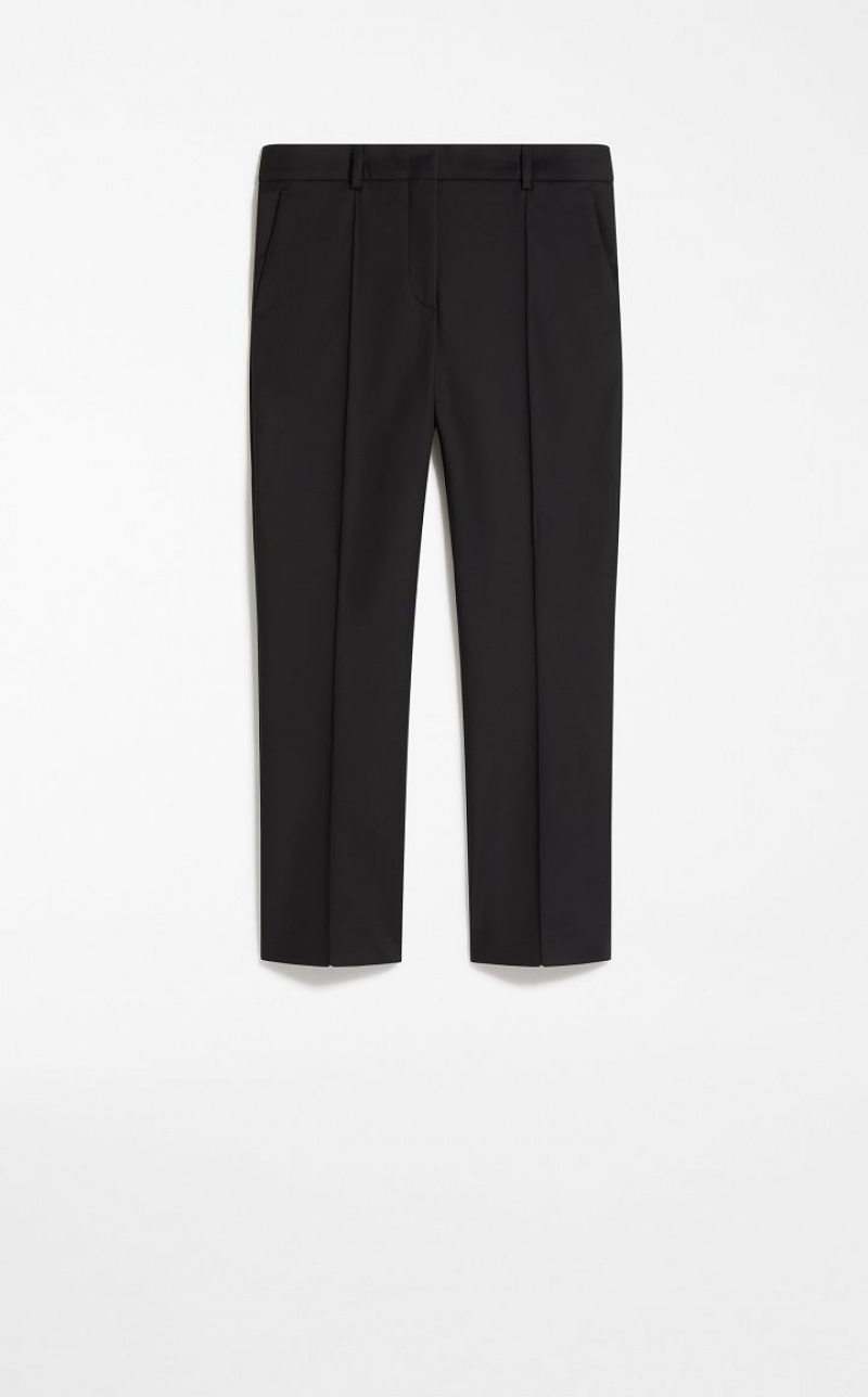 MaxMara Low-rise Flared Trousers BLACK | MMR593748