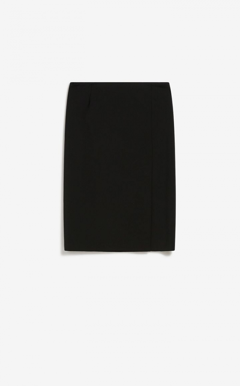 MaxMara Low-rise Midi Skirts BLACK | MMR593722