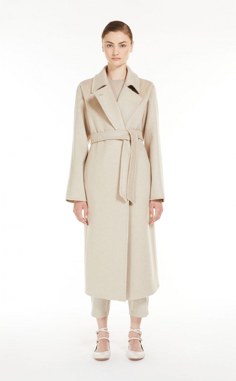 MaxMara Manuela Icon In Cachemire Coats SAND | MMR593885