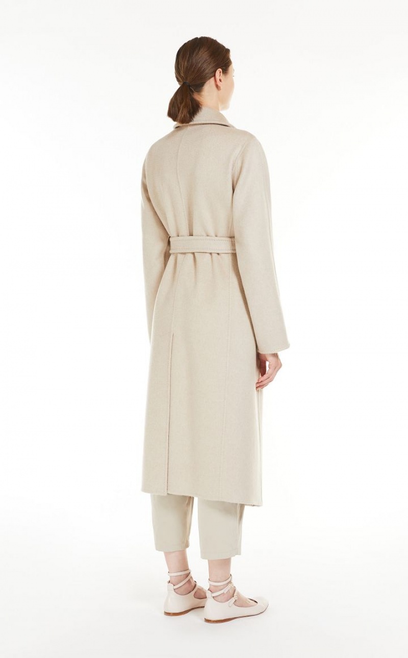 MaxMara Manuela Icon In Cachemire Coats SAND | MMR593885