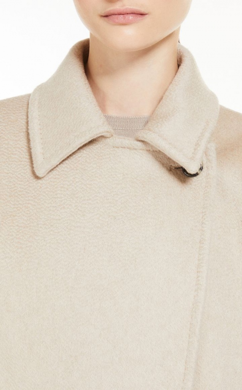 MaxMara Manuela Icon In Cachemire Coats SAND | MMR593885