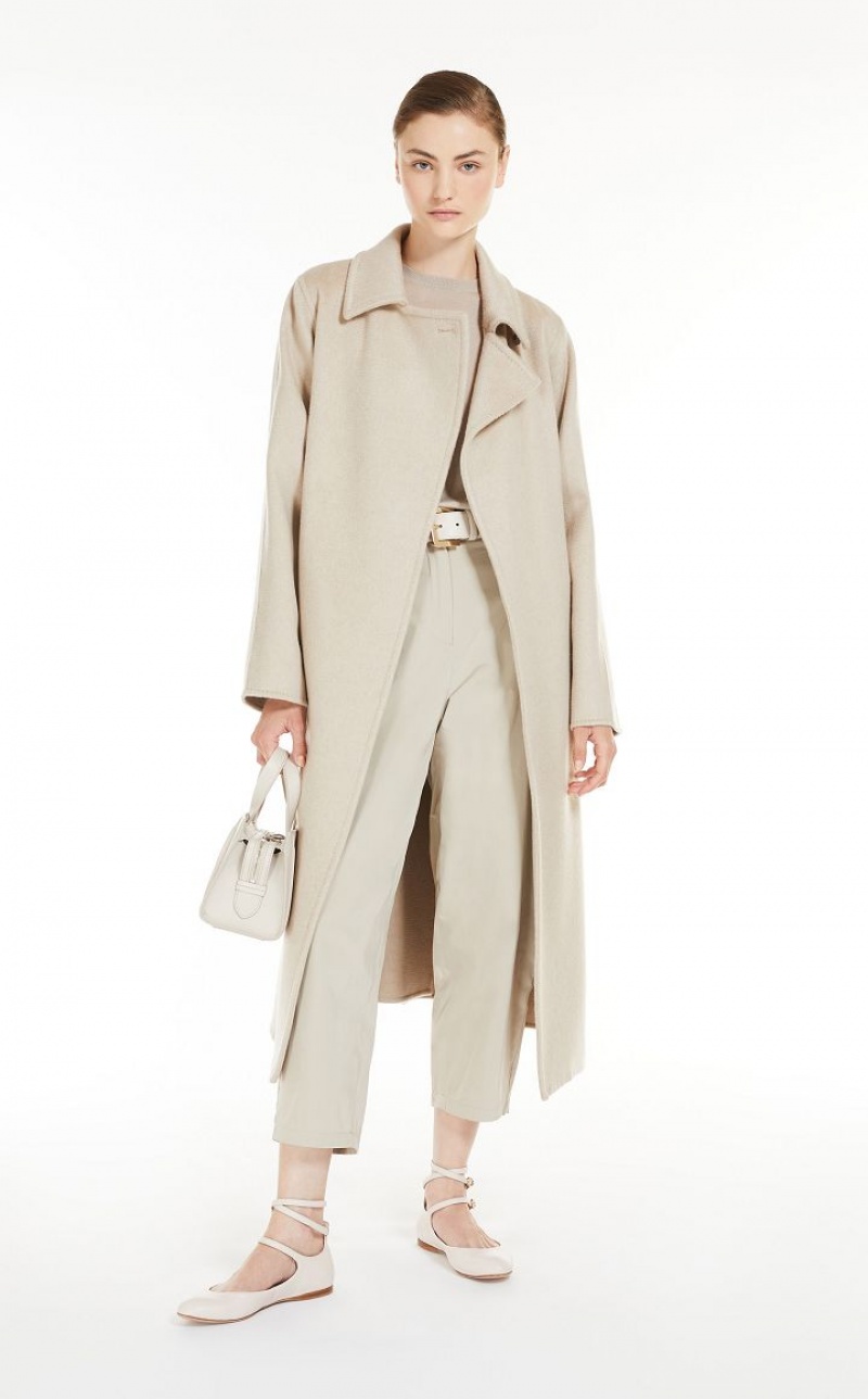 MaxMara Manuela Icon In Cachemire Coats SAND | MMR593885