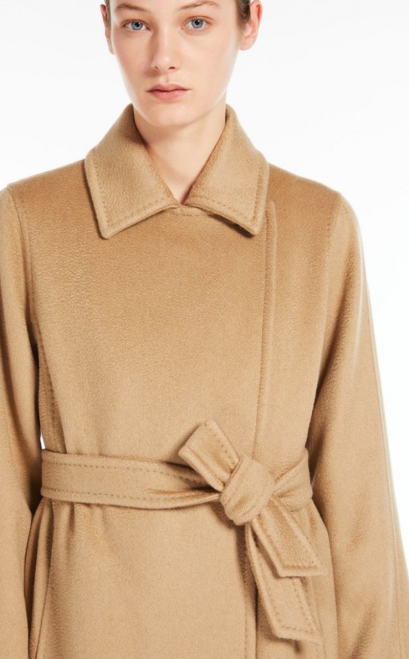 MaxMara Manuela Icon In Cachemire Coats CAMEL | MMR593893