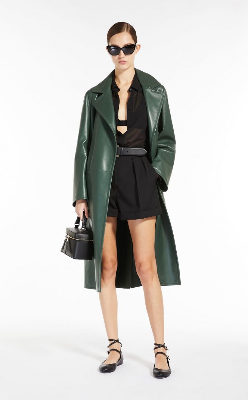 MaxMara Manuela Nappa Icon Leather MOSS GREEN | MMR594014