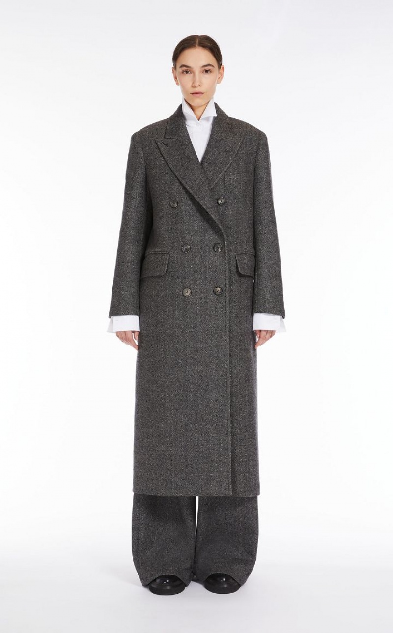 MaxMara Masculine Wool Coats DARK GREY | MMR593827