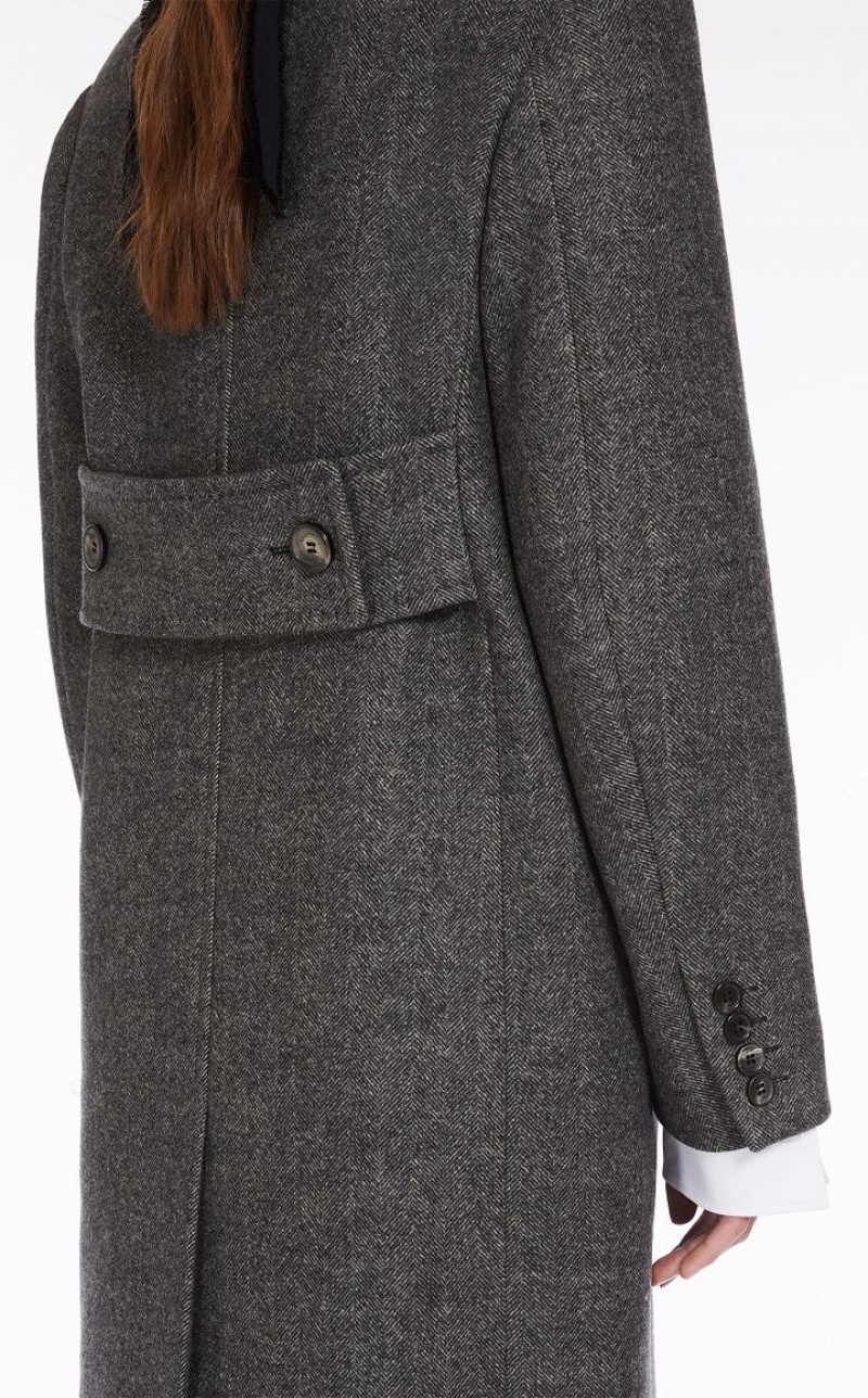 MaxMara Masculine Wool Coats DARK GREY | MMR593827