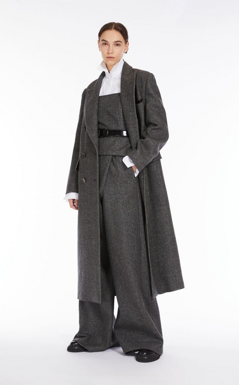 MaxMara Masculine Wool Coats DARK GREY | MMR593827