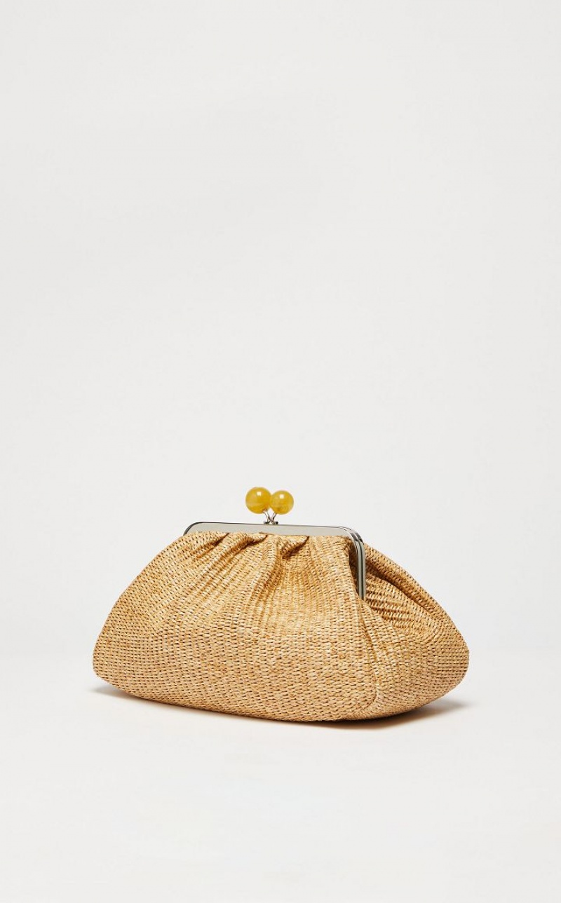 MaxMara Medium Pasticcinoin Raffia Weekend Bag NATURAL | MMR594167