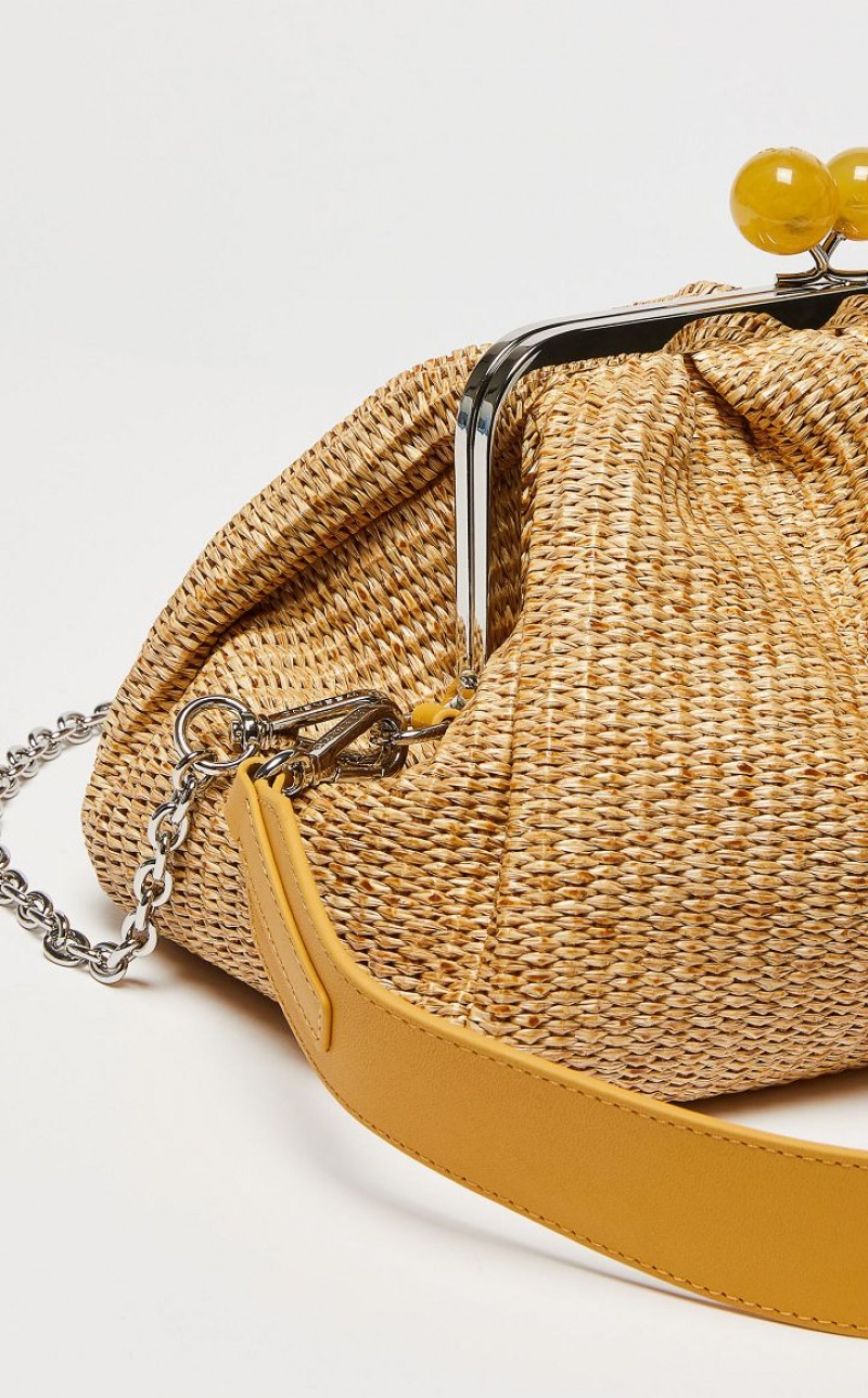 MaxMara Medium Pasticcinoin Raffia Weekend Bag NATURAL | MMR594167