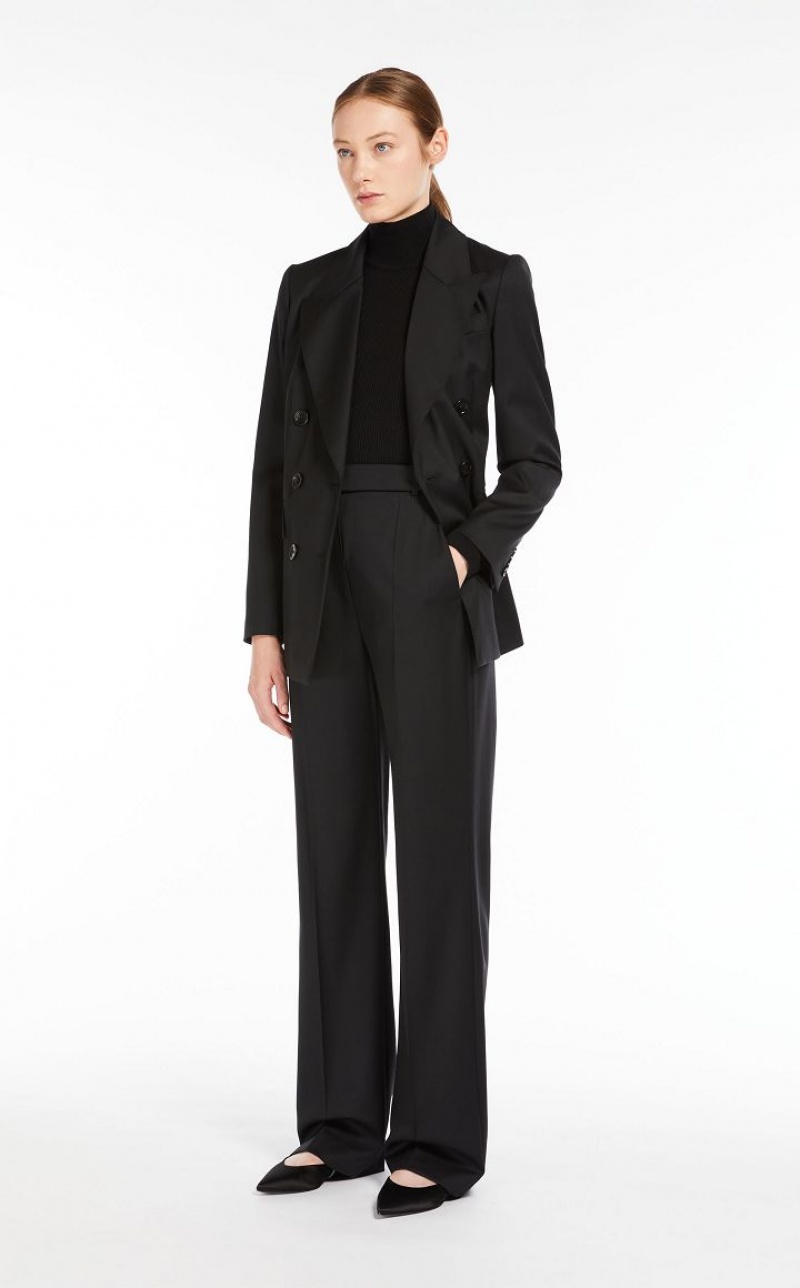 MaxMara Men’s In Wool Twill Suit BLACK | MMR593489