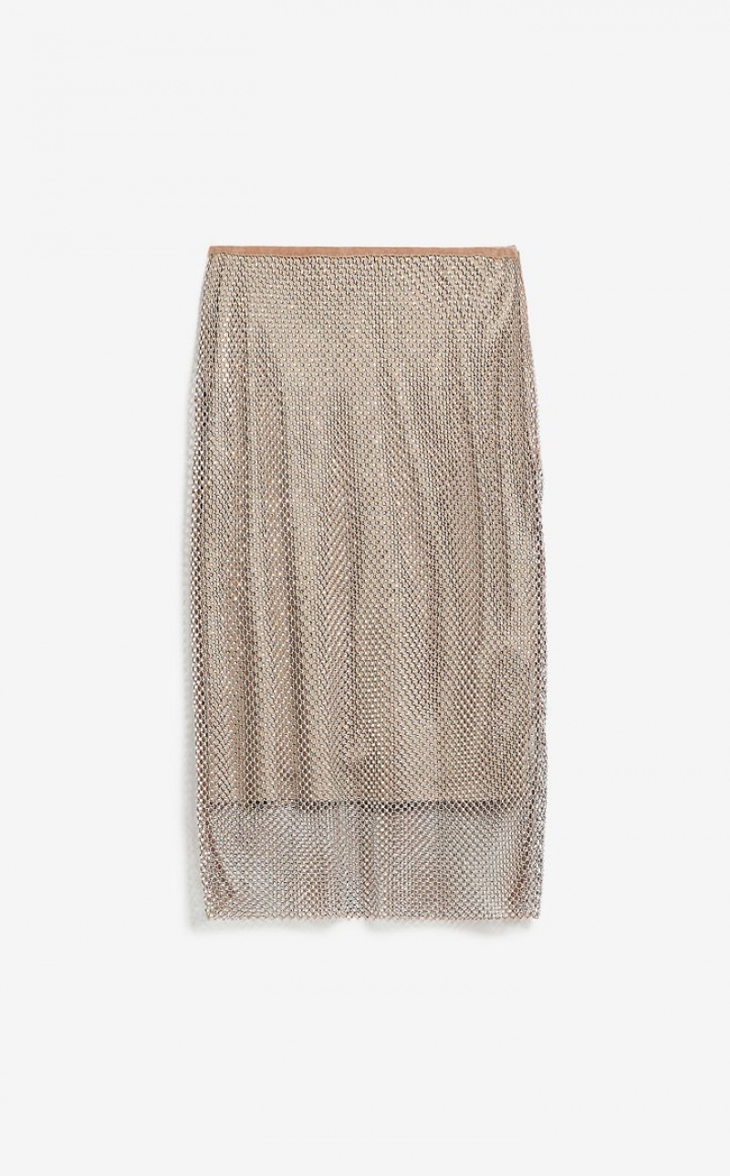 MaxMara Mesh With Rhinestones Skirts NUDO | MMR593707