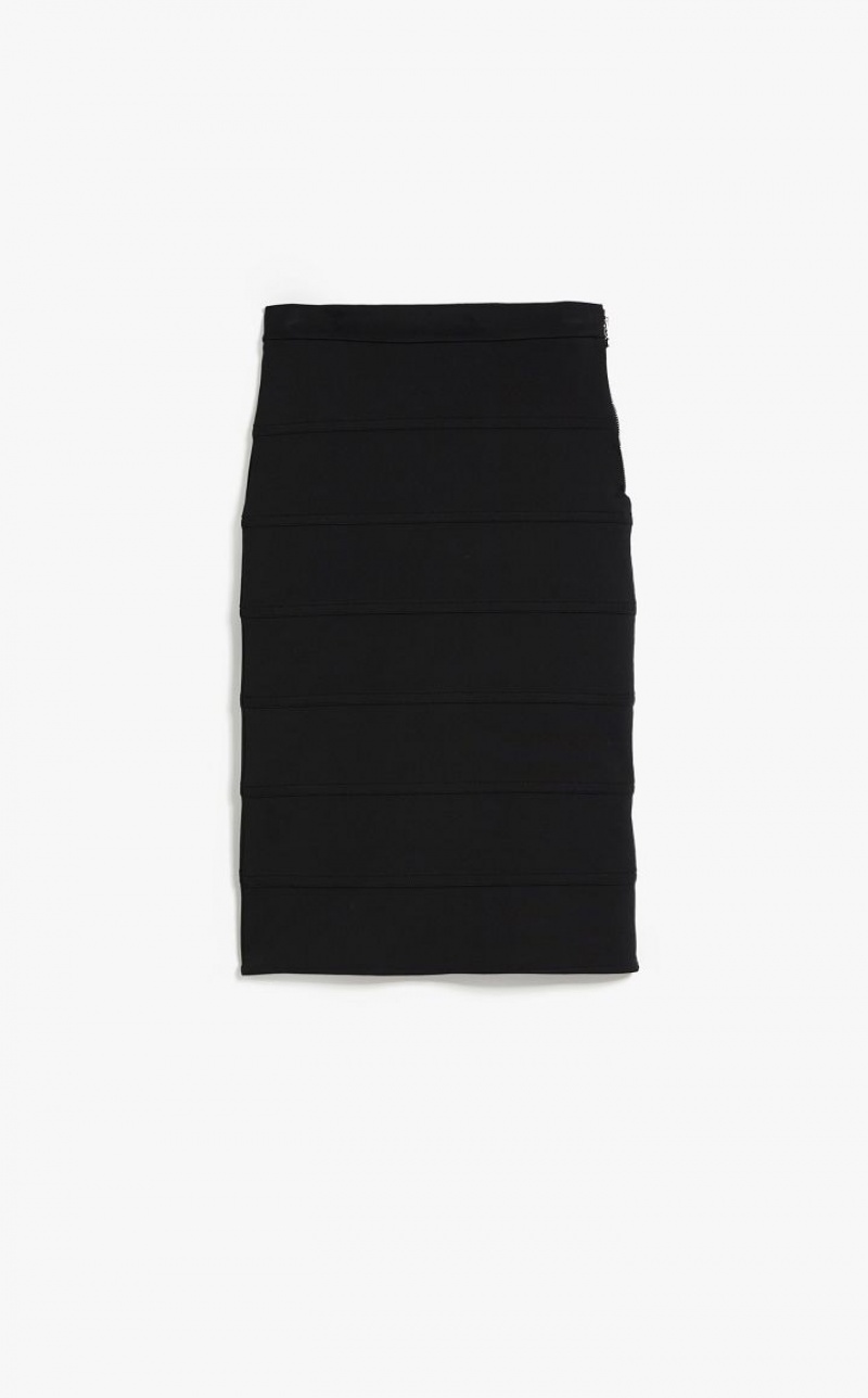 MaxMara Midi In Stretch Jersey Skirts BLACK | MMR593709