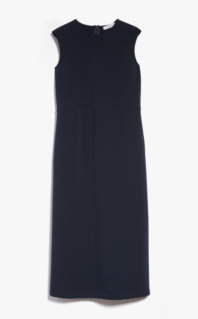 MaxMara Milano Jersey Dresses NAVY | MMR593302