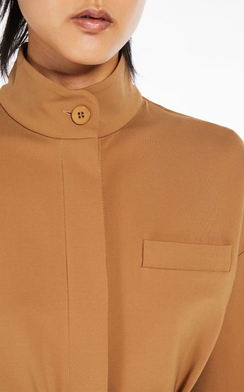 MaxMara Milano Jersey Jackets CAMEL | MMR594045