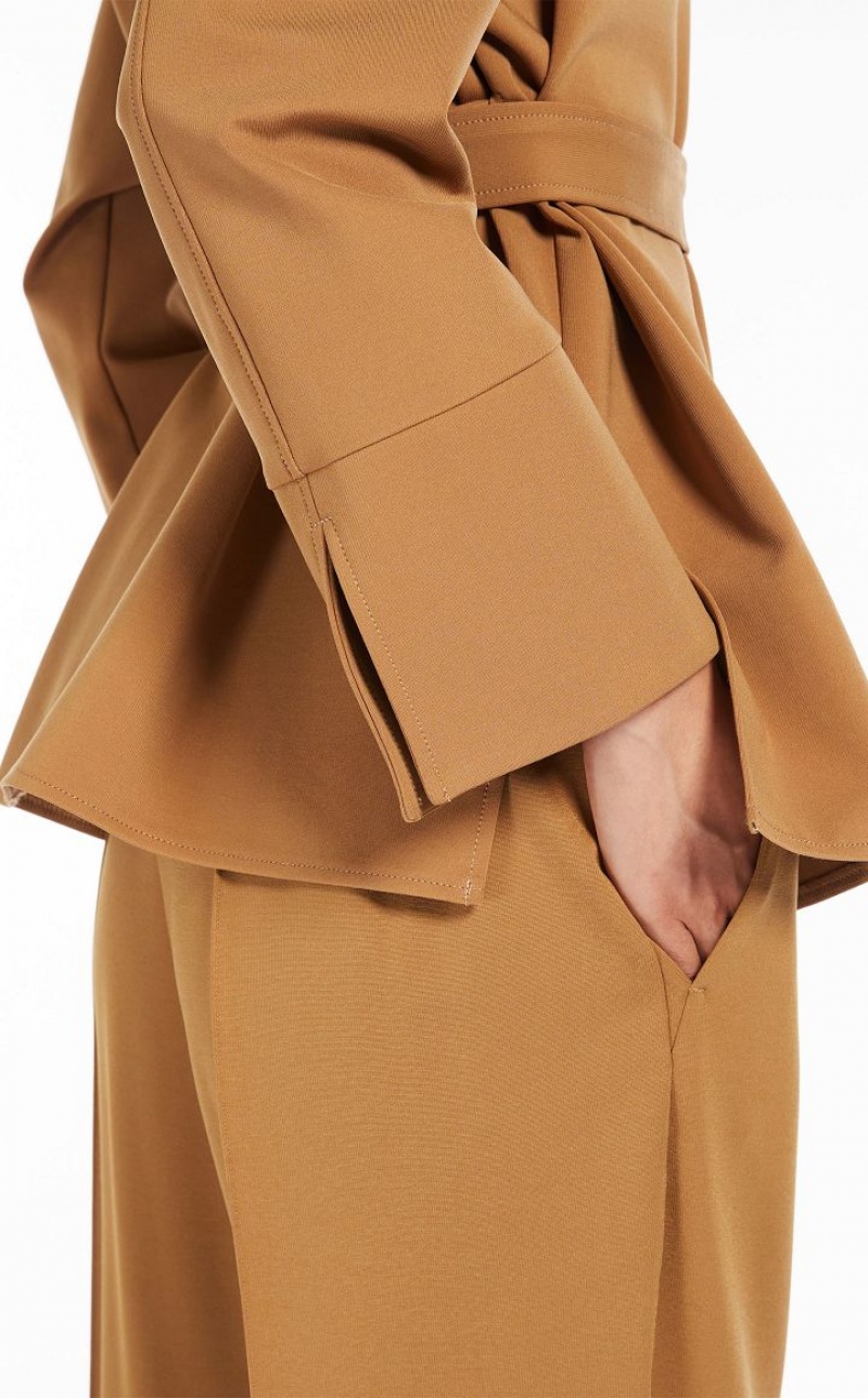 MaxMara Milano Jersey Jackets CAMEL | MMR594045