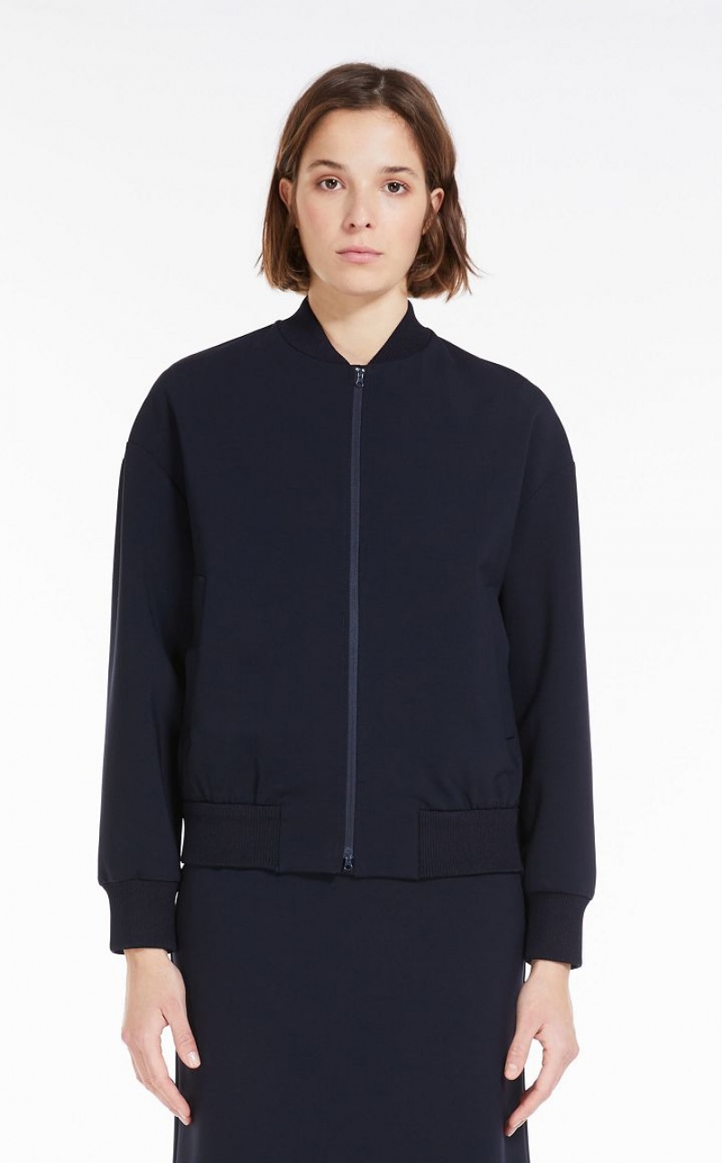 MaxMara Milano Jersey Jackets NAVY | MMR594046