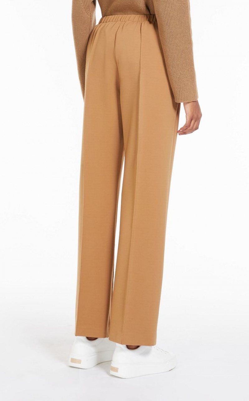 MaxMara Milano-fabric Trousers CAMEL | MMR593819