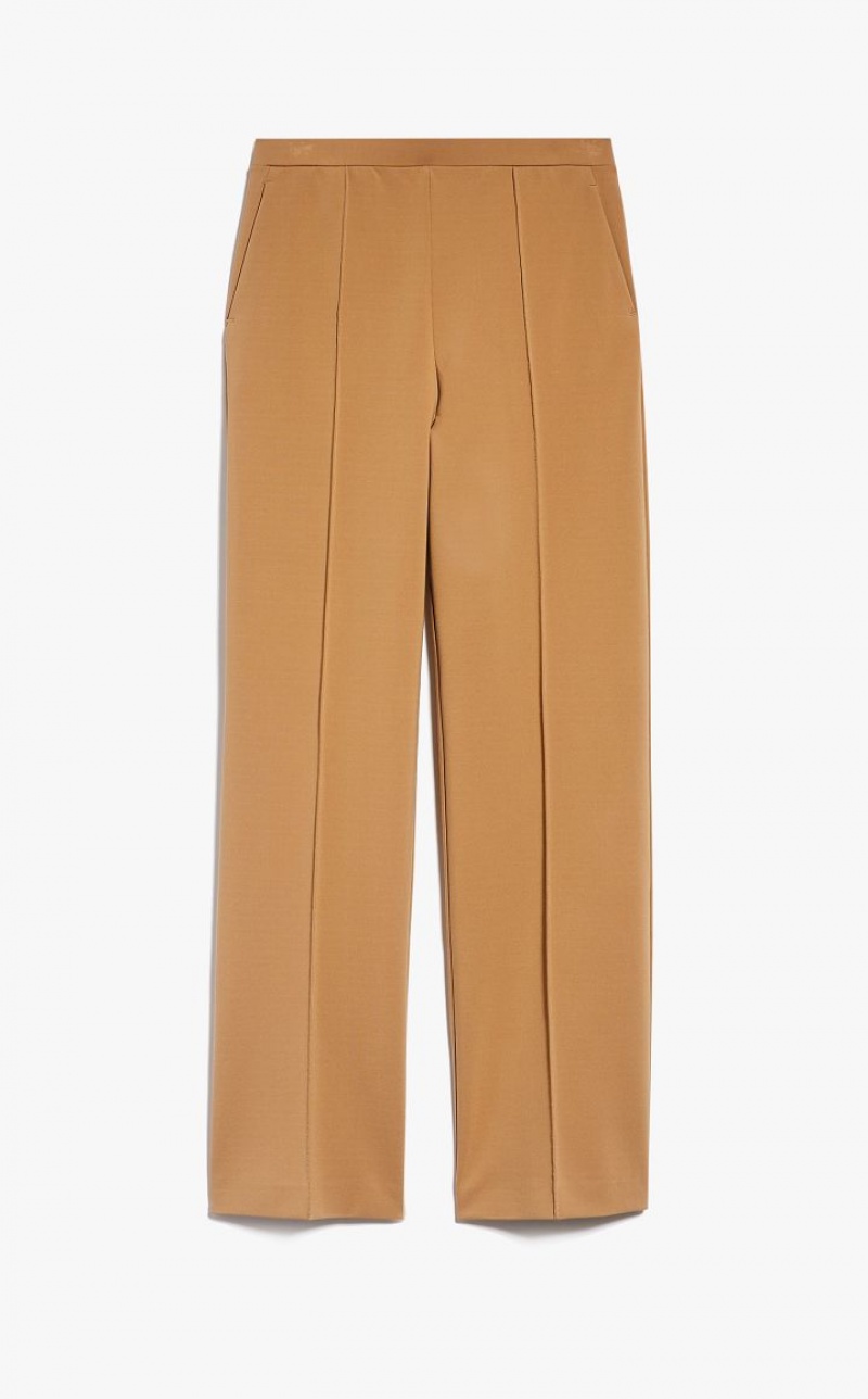 MaxMara Milano-fabric Trousers CAMEL | MMR593819