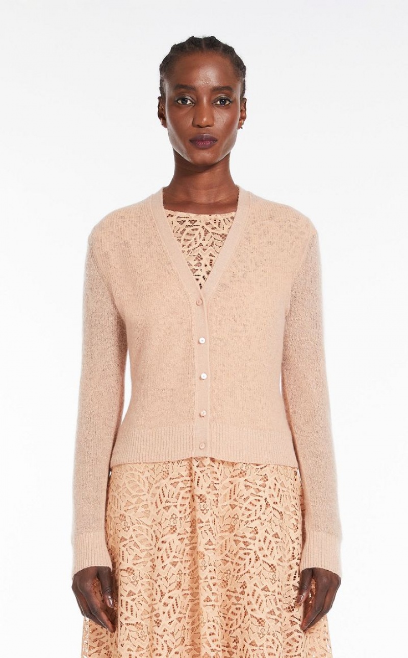 MaxMara Mohair Gauze Cardigan Knitwear NUDO | MMR593438