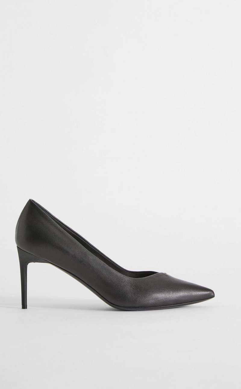 MaxMara Nappa Leather Court Décolleté BLACK | MMR594204