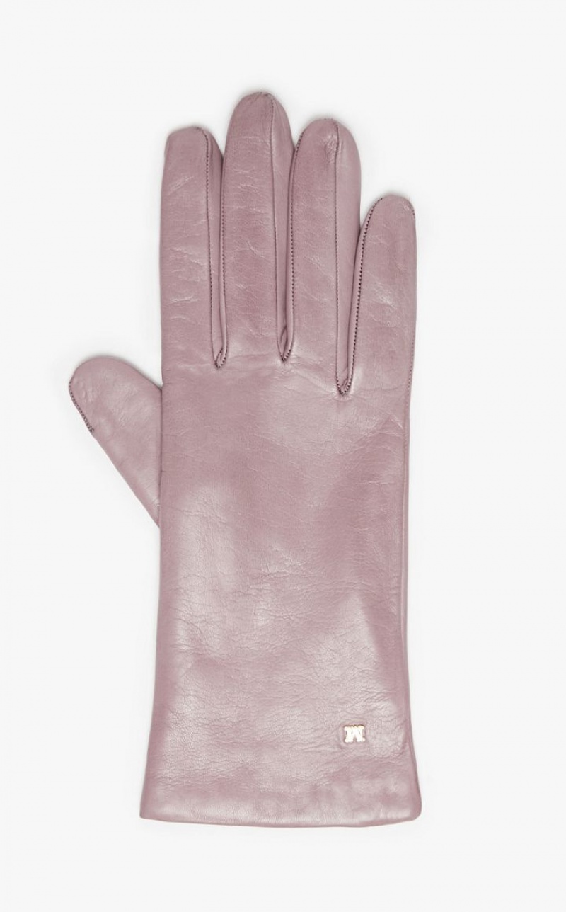 MaxMara Nappa Leather Gloves LILAC | MMR594232