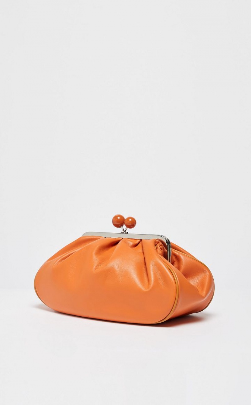 MaxMara Nappa Leather Pasticcino Weekend Bag TANGERINE | MMR594164