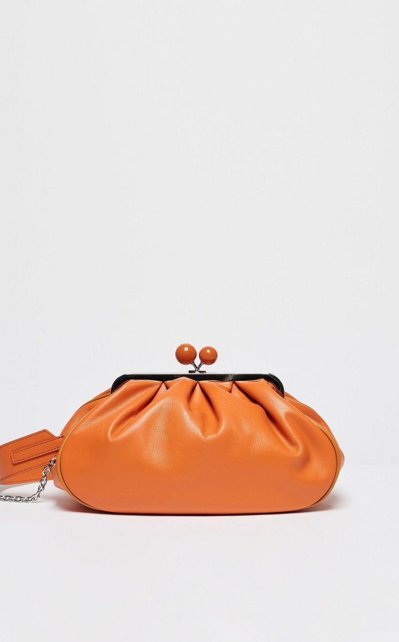 MaxMara Nappa Leather Pasticcino Weekend Bag TANGERINE | MMR594164