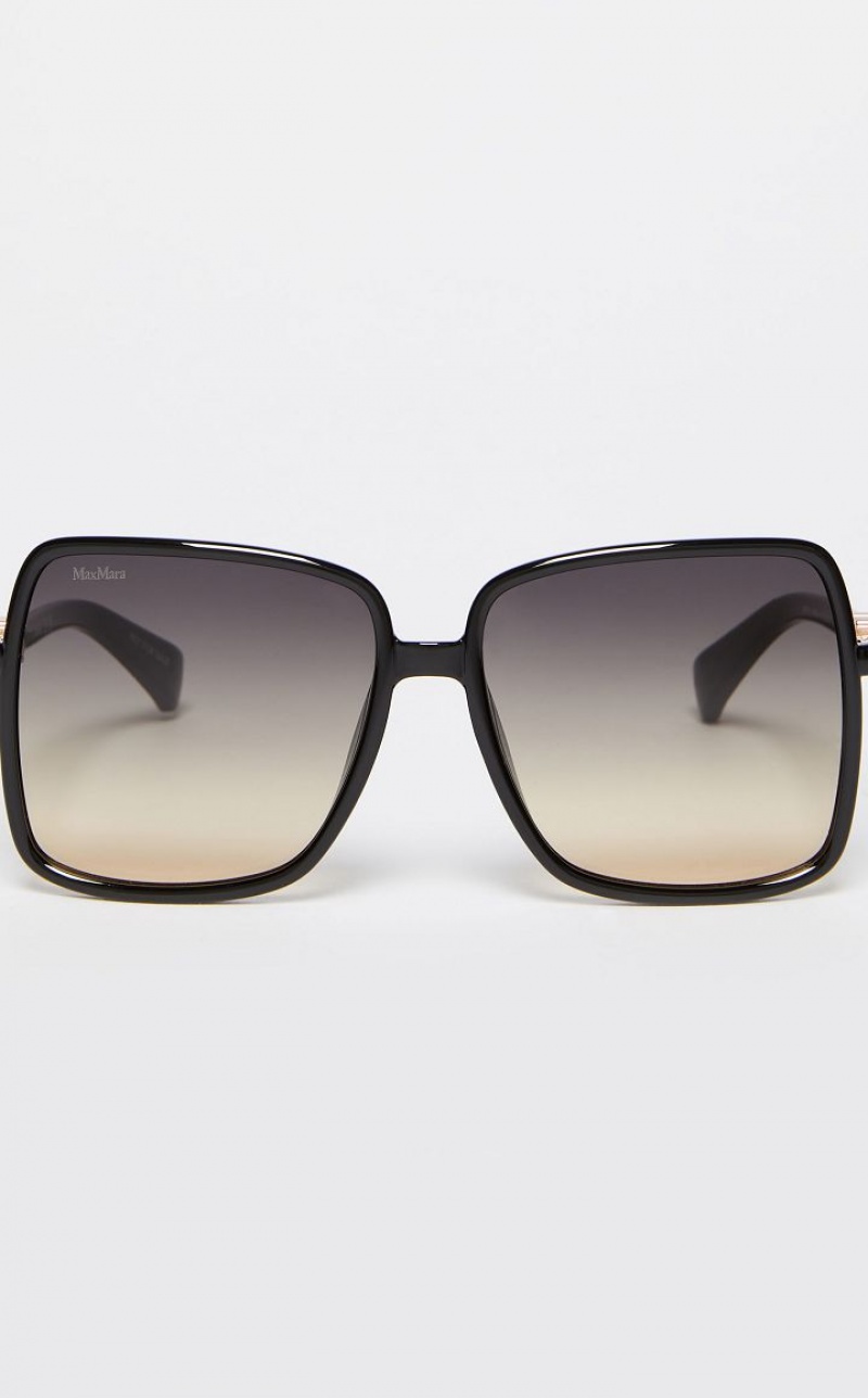 MaxMara Oversized Sunglasses BLACK | MMR594299