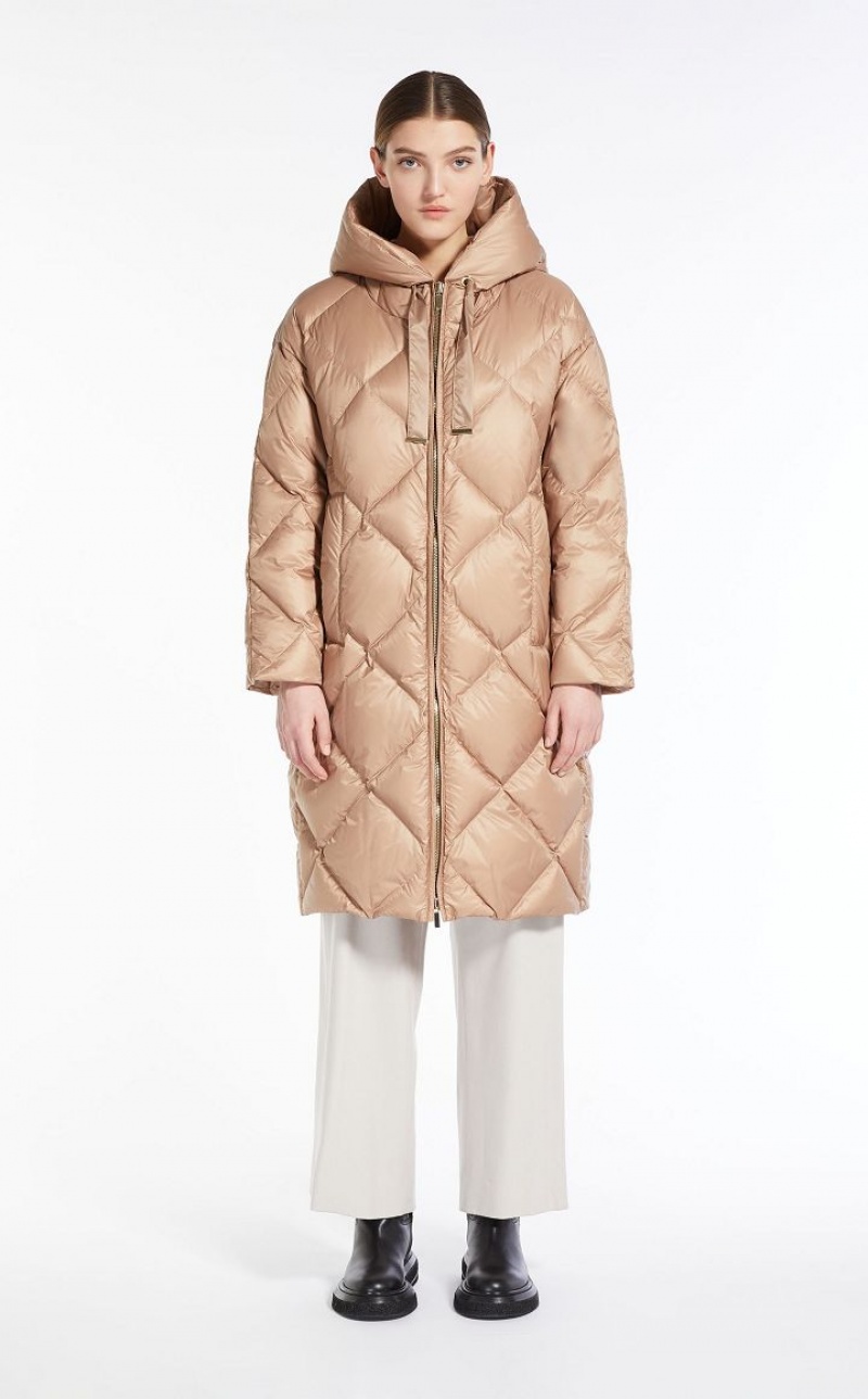 MaxMara Parka In Quilted Water-resistant Canvas Padded CAMEL | MMR593995