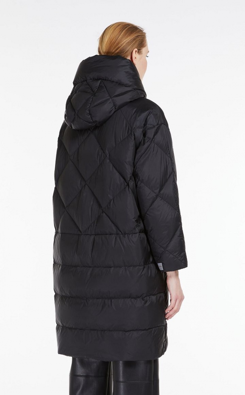 MaxMara Parka In Quilted Water-resistant Canvas Padded BLACK | MMR593999