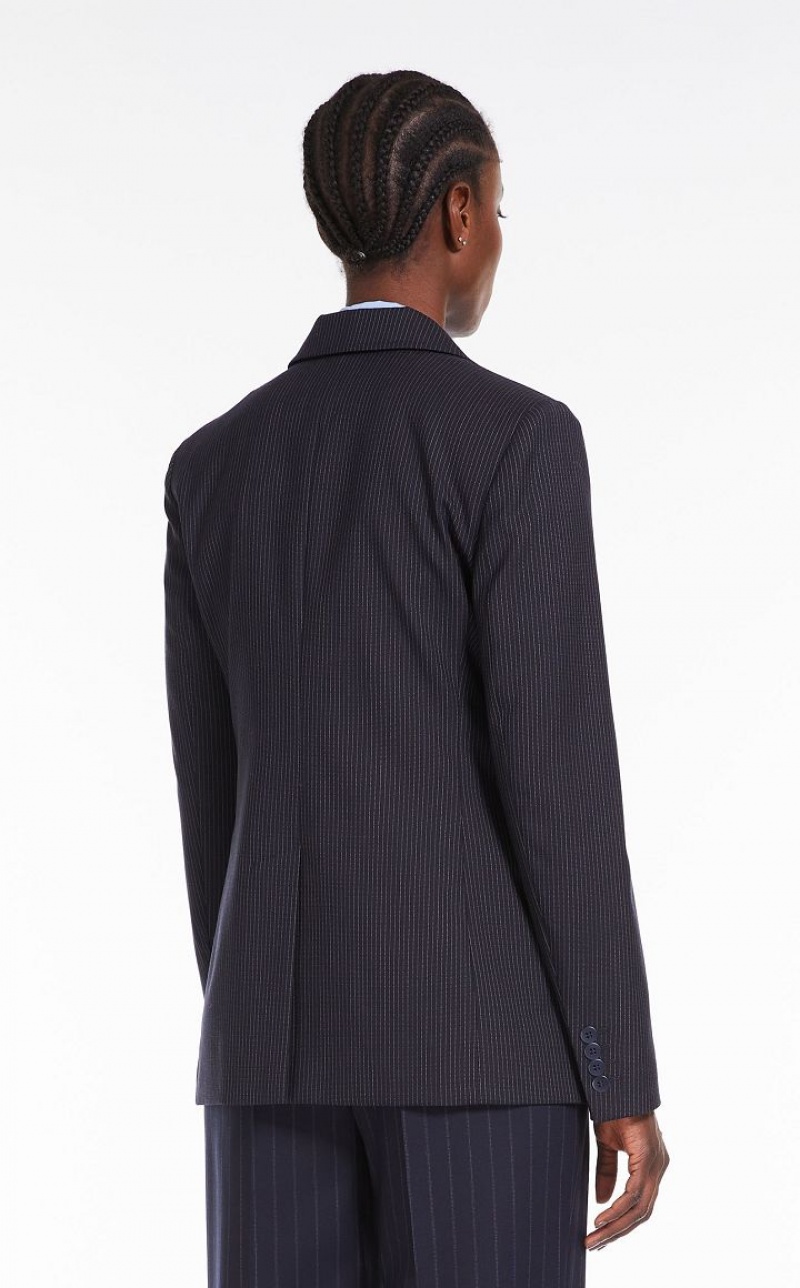 MaxMara Pinstripe Wool-blend Suit NAVY | MMR593487