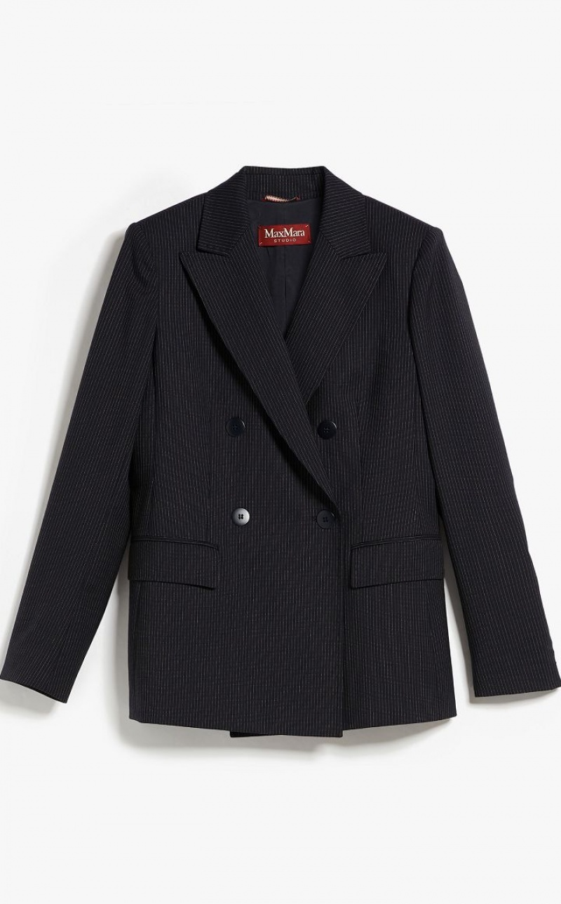 MaxMara Pinstripe Wool-blend Suit NAVY | MMR593487