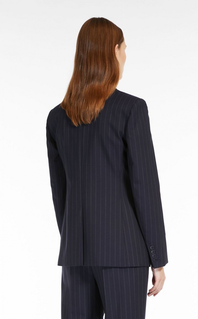 MaxMara Pinstripe Wool-blend Suit NAVY | MMR593493