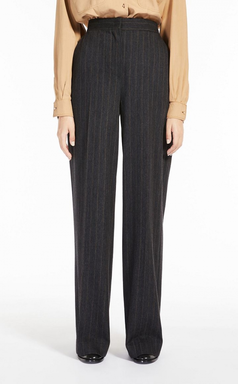 MaxMara Pinstriped Jersey Suit DARK GREY | MMR593511