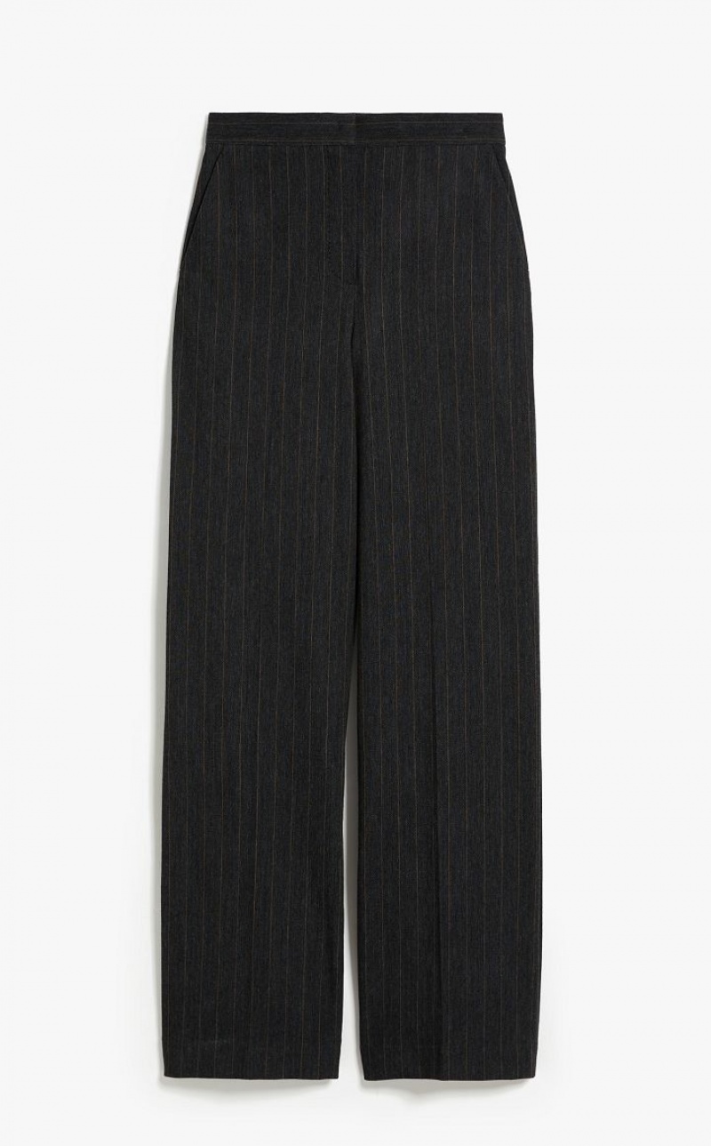 MaxMara Pinstriped Jersey Suit DARK GREY | MMR593511