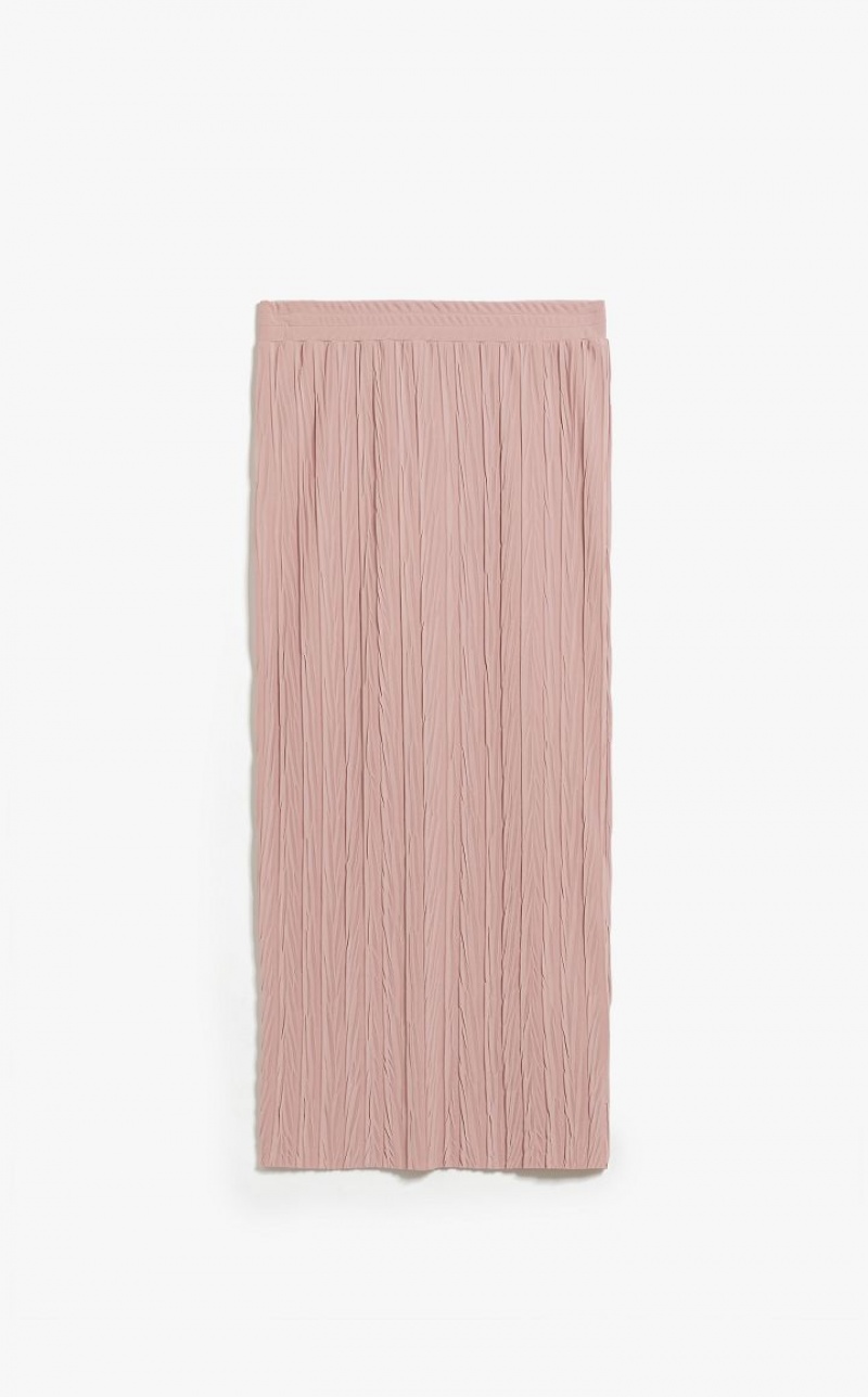 MaxMara Pleated Jersey Pencil Skirts PINK | MMR593691