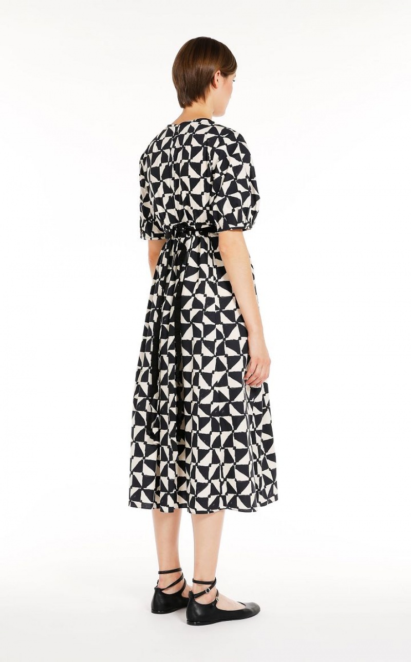 MaxMara Printed Poplin Dresses MIDNIGHTBLUE | MMR593379