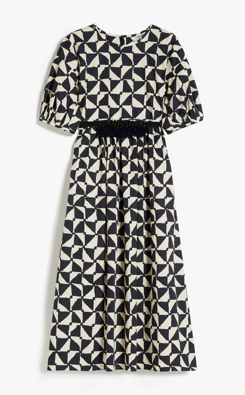 MaxMara Printed Poplin Dresses MIDNIGHTBLUE | MMR593379