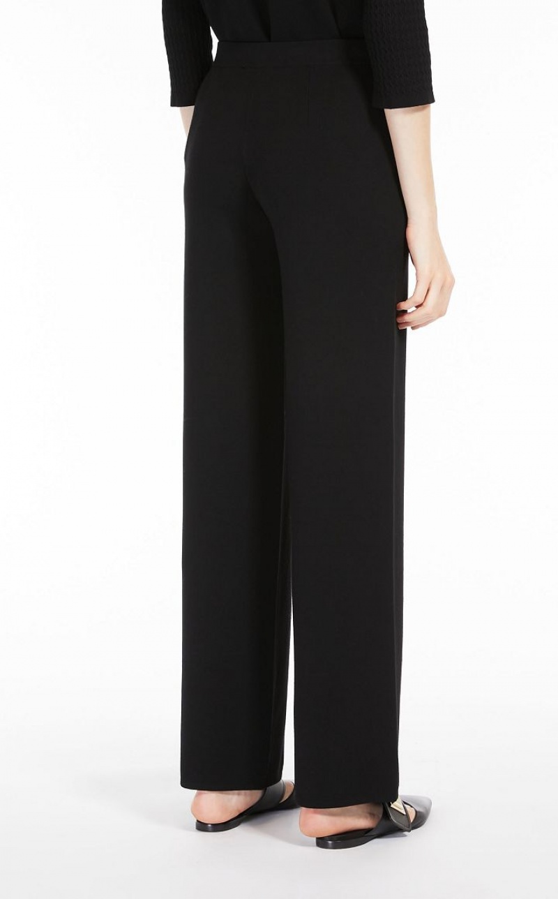 MaxMara Relaxed-fit Viscose-knit Suit BLACK | MMR593528